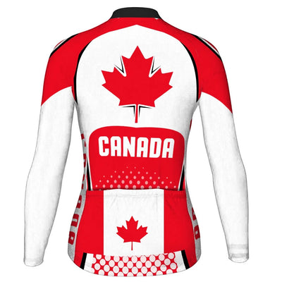 Customized Canada Women's Cycling Jersey Long Sleeve