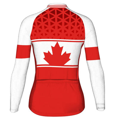 Customized Canada Women's Cycling Jersey Long Sleeve