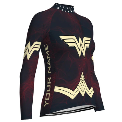 Customized Wonder Women's Cycling Jersey Long Sleeve