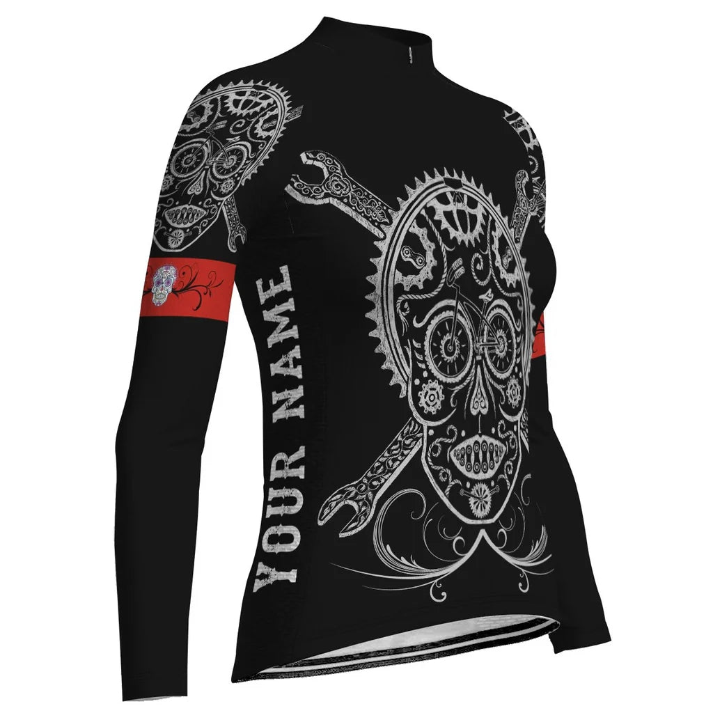 Customized Colorful Women's Cycling Jersey Long Sleeve