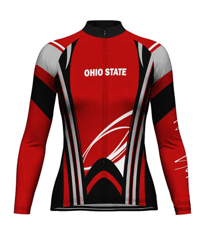 Personalize Ohio Women's Cycling Jersey Long Sleeve