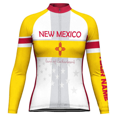 Personalize New Mexico Women's Cycling Jersey Long Sleeve