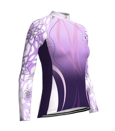 Customized Outfit Women's Thermal Fleece Cycling Jersey Long Sleeve