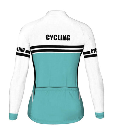 Customized Outfit Women's Thermal Fleece Cycling Jersey Long Sleeve