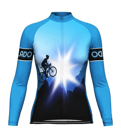 Customized Colorado Women's Thermal Fleece Cycling Jersey Long Sleeve