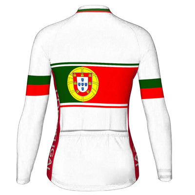 Customized Portugal Women's Cycling Jersey Long Sleeve