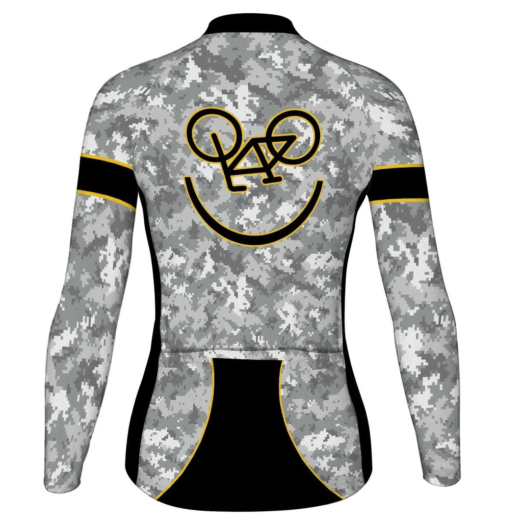Customized Camo Women's Cycling Jersey Long Sleeve