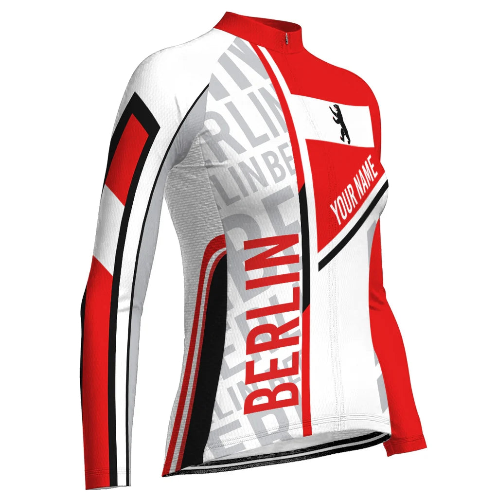 Customized Berlin Women's Cycling Jersey Long Sleeve