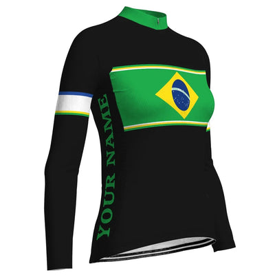 Customized Brazil Women's Cycling Jersey Long Sleeve