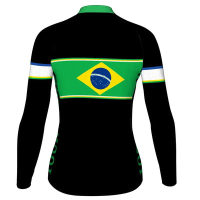 Customized Brazil Women's Cycling Jersey Long Sleeve