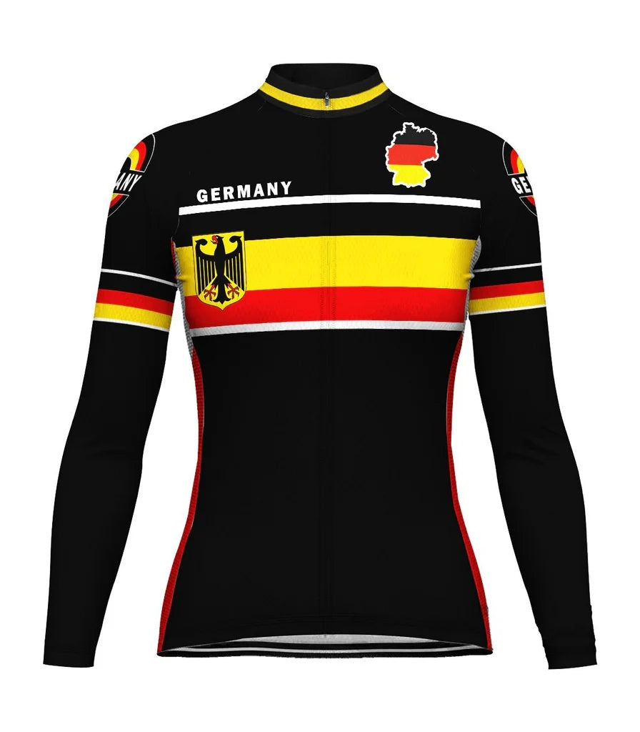 Customized Germany Women's Cycling Jersey Long Sleeve