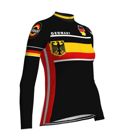 Customized Germany Women's Cycling Jersey Long Sleeve