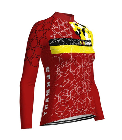 Customized Germany Women's Cycling Jersey Long Sleeve