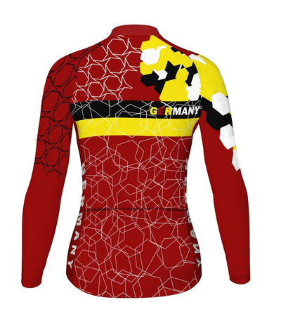 Customized Germany Women's Cycling Jersey Long Sleeve