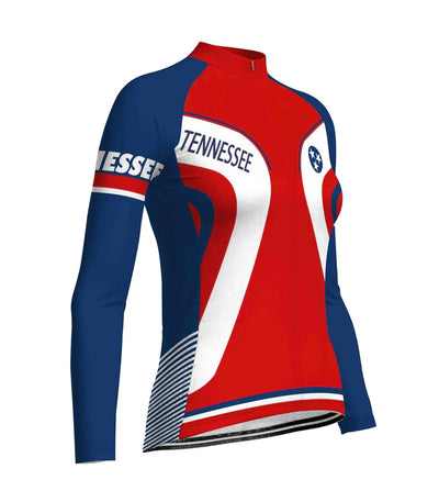 Personalize Tennessee Women's Cycling Jersey Long Sleeve