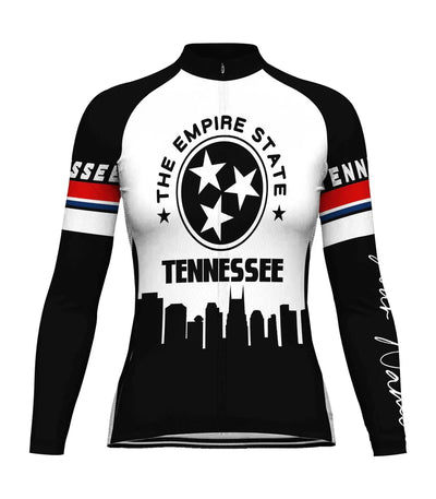 Personalize Tennessee Women's Cycling Jersey Long Sleeve