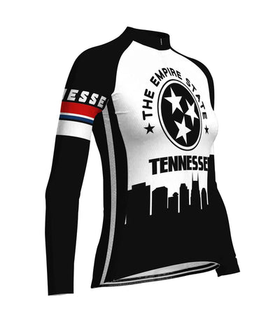 Personalize Tennessee Women's Cycling Jersey Long Sleeve