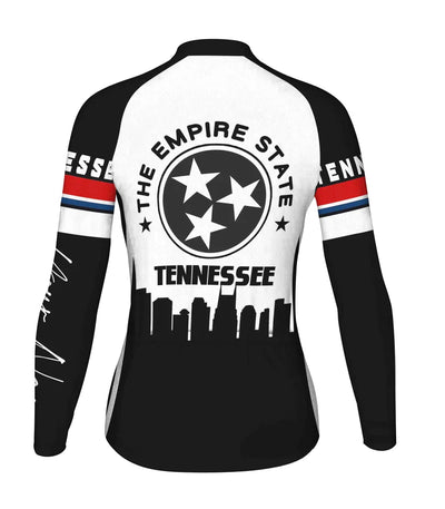Personalize Tennessee Women's Cycling Jersey Long Sleeve