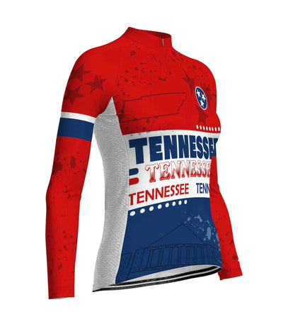Personalize Tennessee Women's Cycling Jersey Long Sleeve