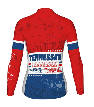 Personalize Tennessee Women's Cycling Jersey Long Sleeve