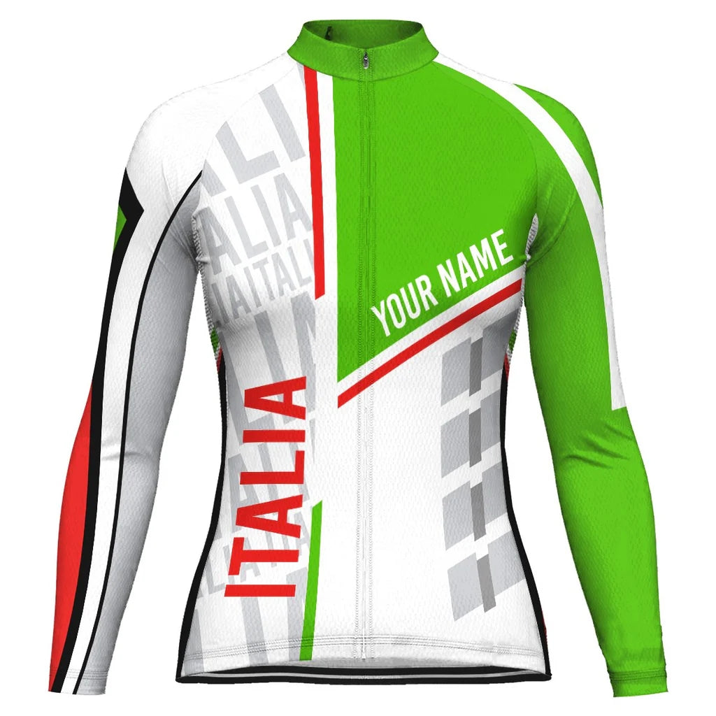 Personalize Italia Women's Cycling Jersey Long Sleeve