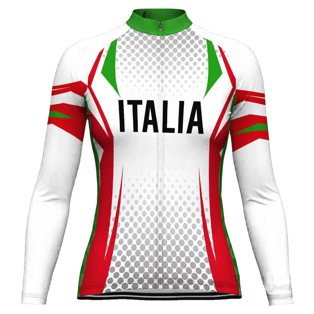 Personalize Italia Women's Cycling Jersey Long Sleeve