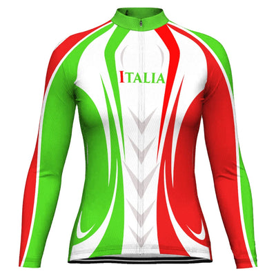 Personalize Italia Women's Cycling Jersey Long Sleeve