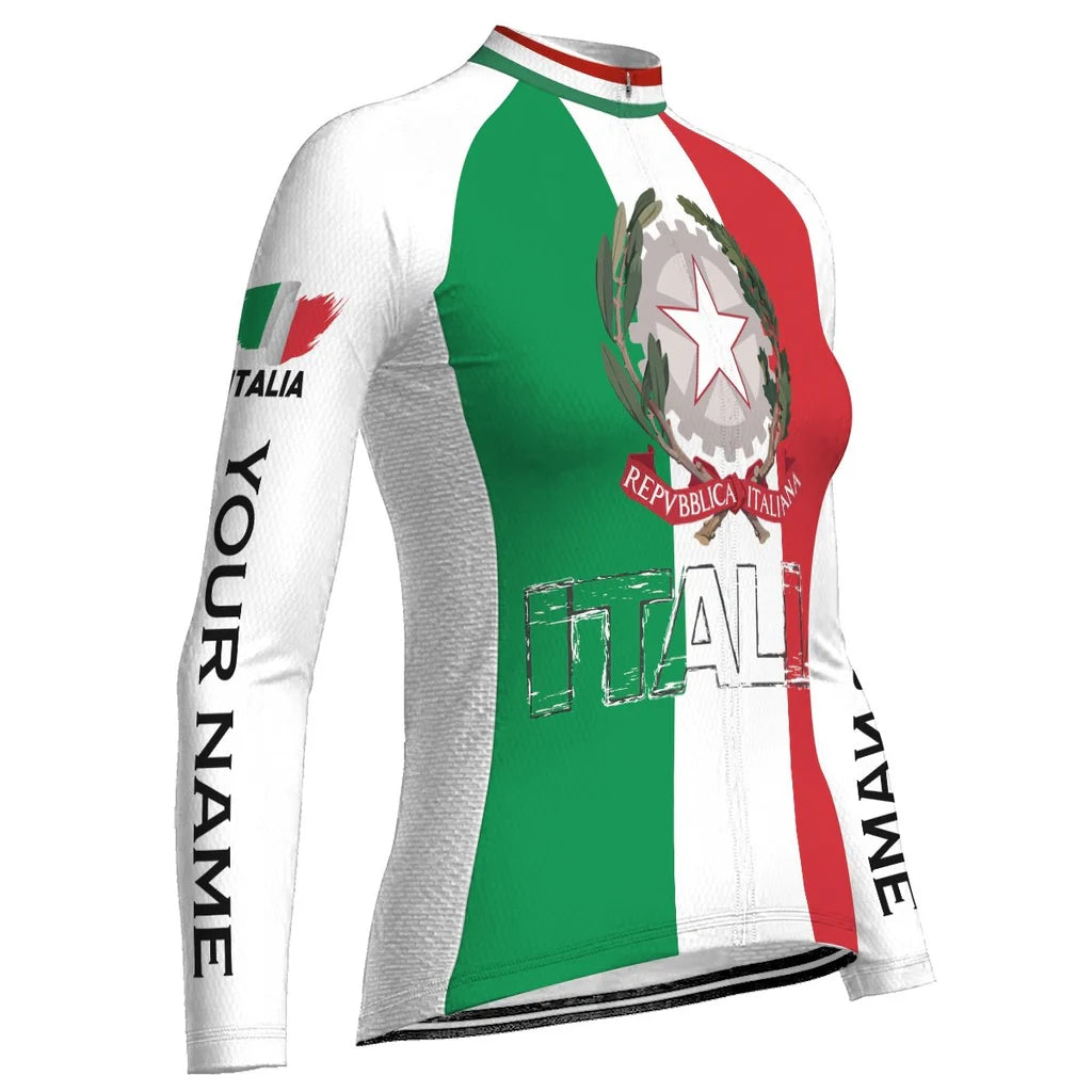 Personalize Italia Women's Cycling Jersey Long Sleeve