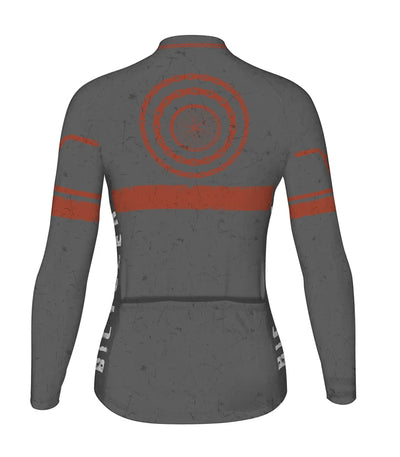 Personalize Vintage Women's Cycling Jersey Long Sleeve