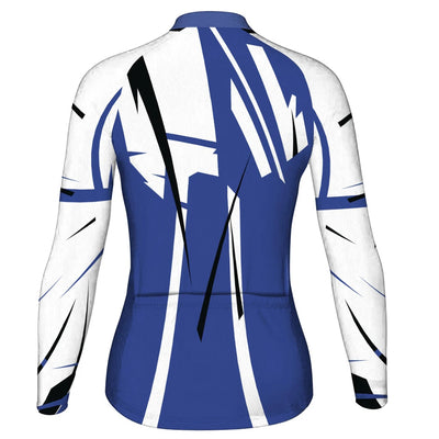 Personalize Wisconsin Women's Winter Thermal Fleece Cycling Jersey Long Sleeve