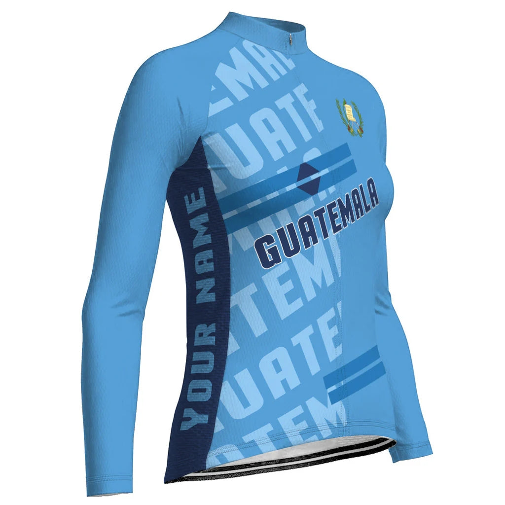 Customized Guatemala Women's Cycling Jersey Long Sleeve