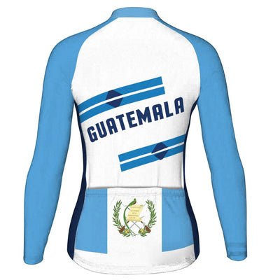 Customize Guatemala Women's Winter Thermal Fleece Cycling Jersey Long Sleeve