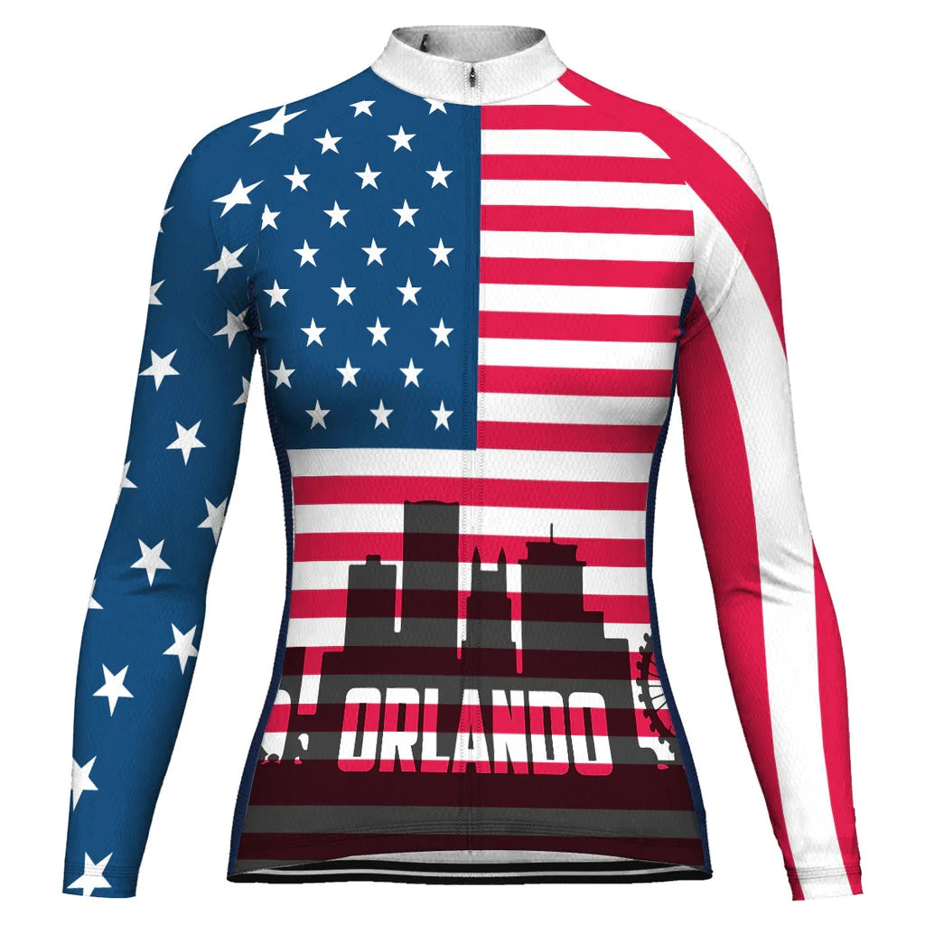 Customized Orlando Women's Cycling Jersey Long Sleeve