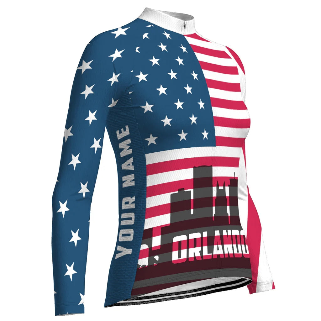 Customized Orlando Women's Cycling Jersey Long Sleeve