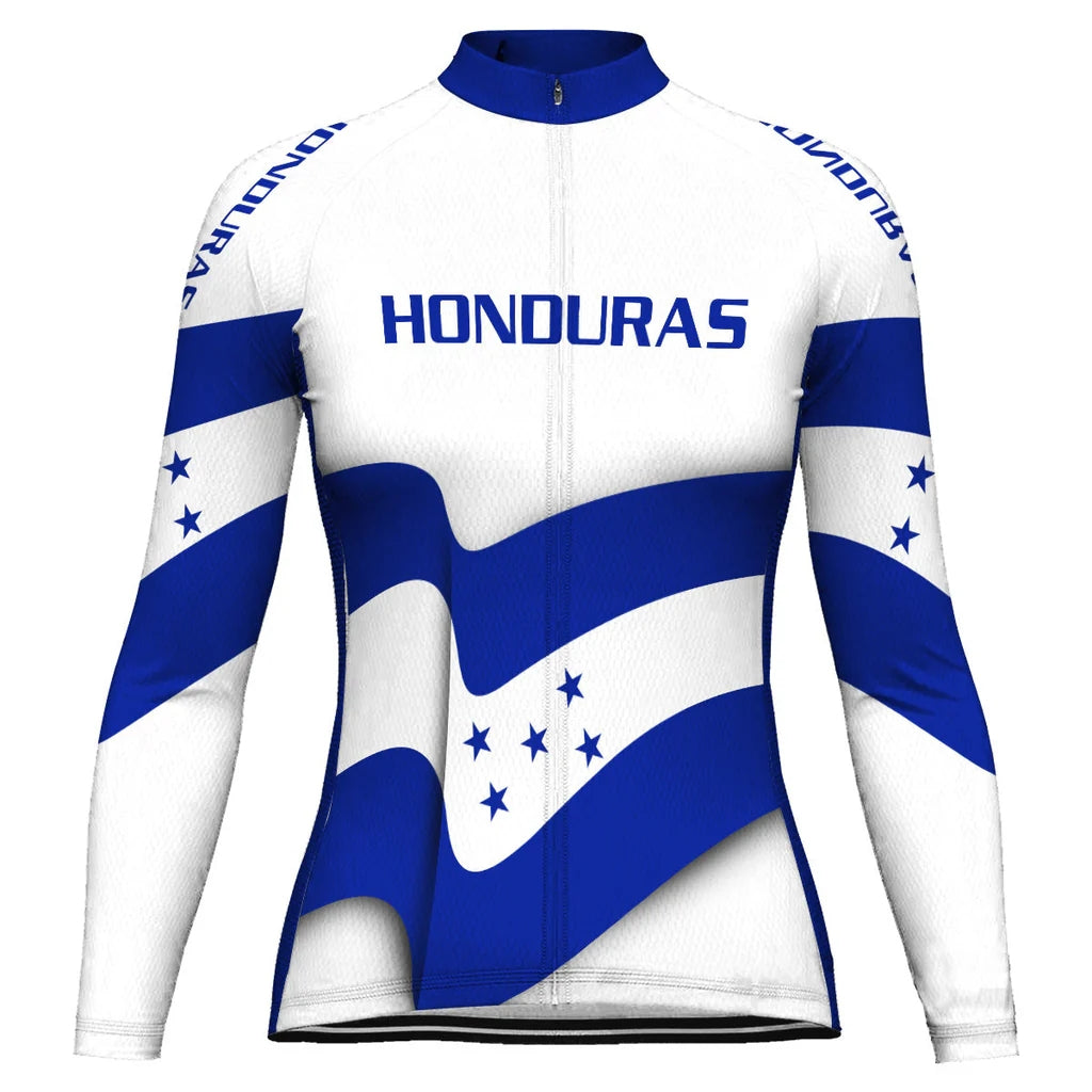 Customized Honduras Women's Cycling Jersey Long Sleeve