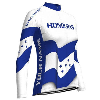 Customized Honduras Women's Cycling Jersey Long Sleeve