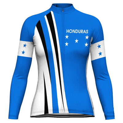 Customized Honduras Women's Cycling Jersey Long Sleeve