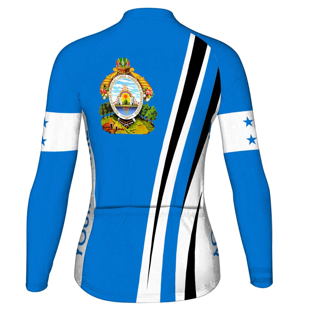 Customized Honduras Women's Cycling Jersey Long Sleeve