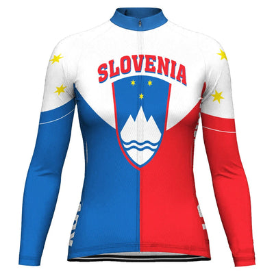 Customized Slovenia Women's Cycling Jersey Long Sleeve
