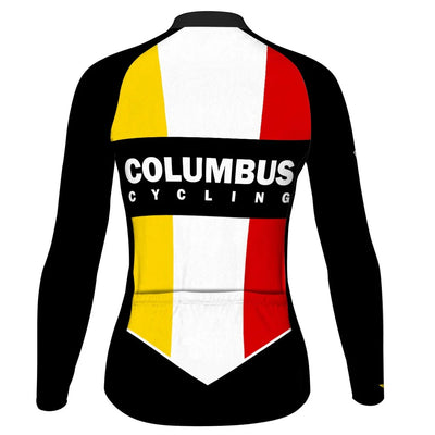 Customized Columbus Women's Thermal Fleece Cycling Jersey Long Sleeve
