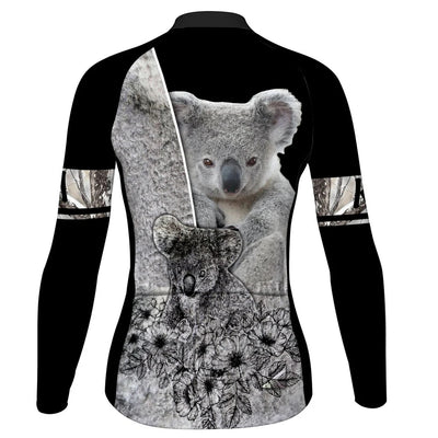 Personalize Koala Women's Cycling Jersey Long Sleeve