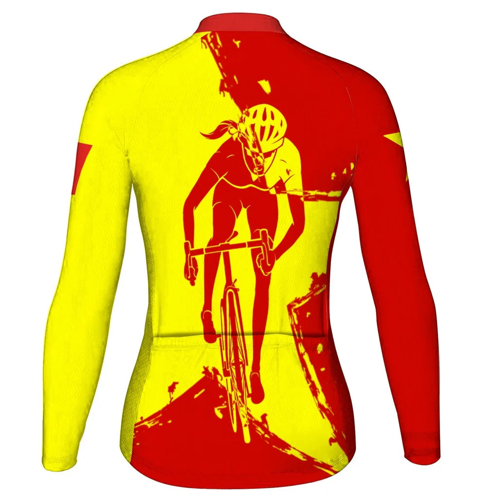 Personalize Vietnam Women's Cycling Jersey Long Sleeve