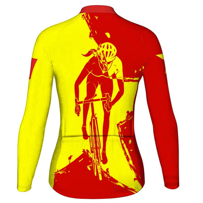 Personalized Vietnam Women's Winter Thermal Fleece Cycling Jersey Long Sleeve