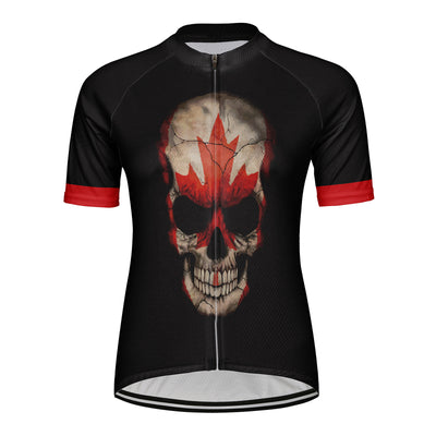 Customized Canada Women's Cycling Jersey Short Sleeve