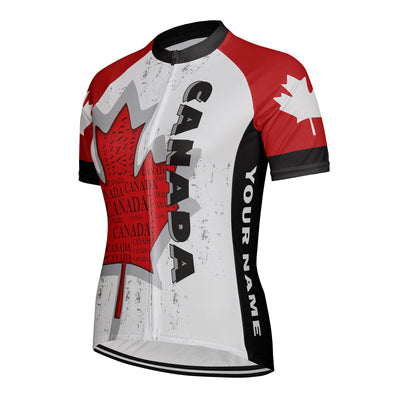 Customized Canada Women's Cycling Jersey Short Sleeve