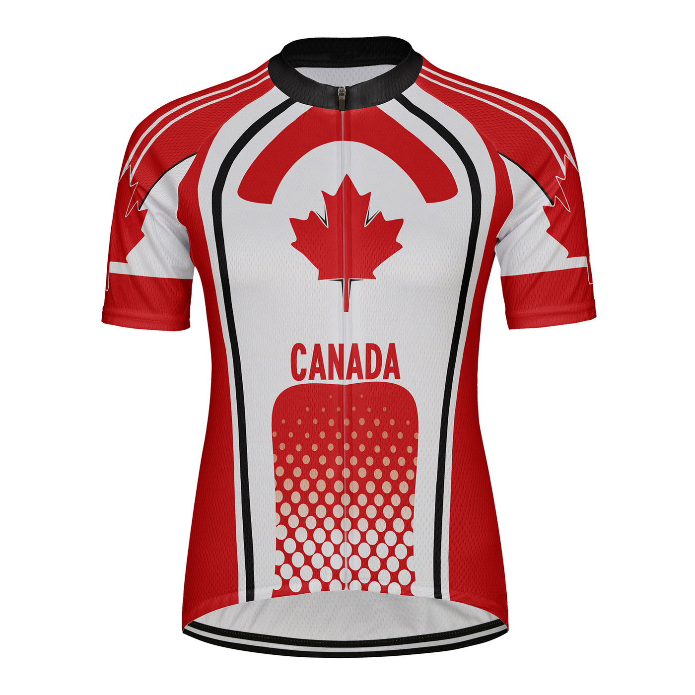 Customized Canada Women's Cycling Jersey Short Sleeve