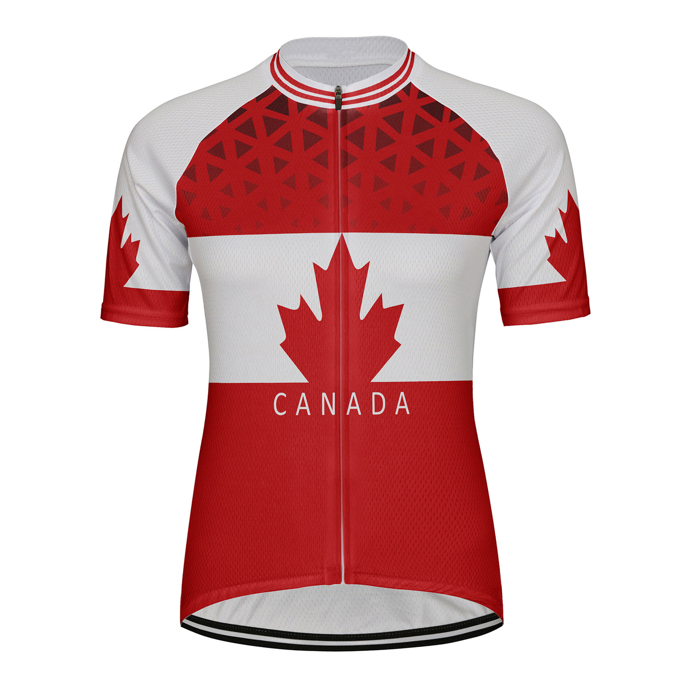 Customized Canada Women's Cycling Jersey Short Sleeve