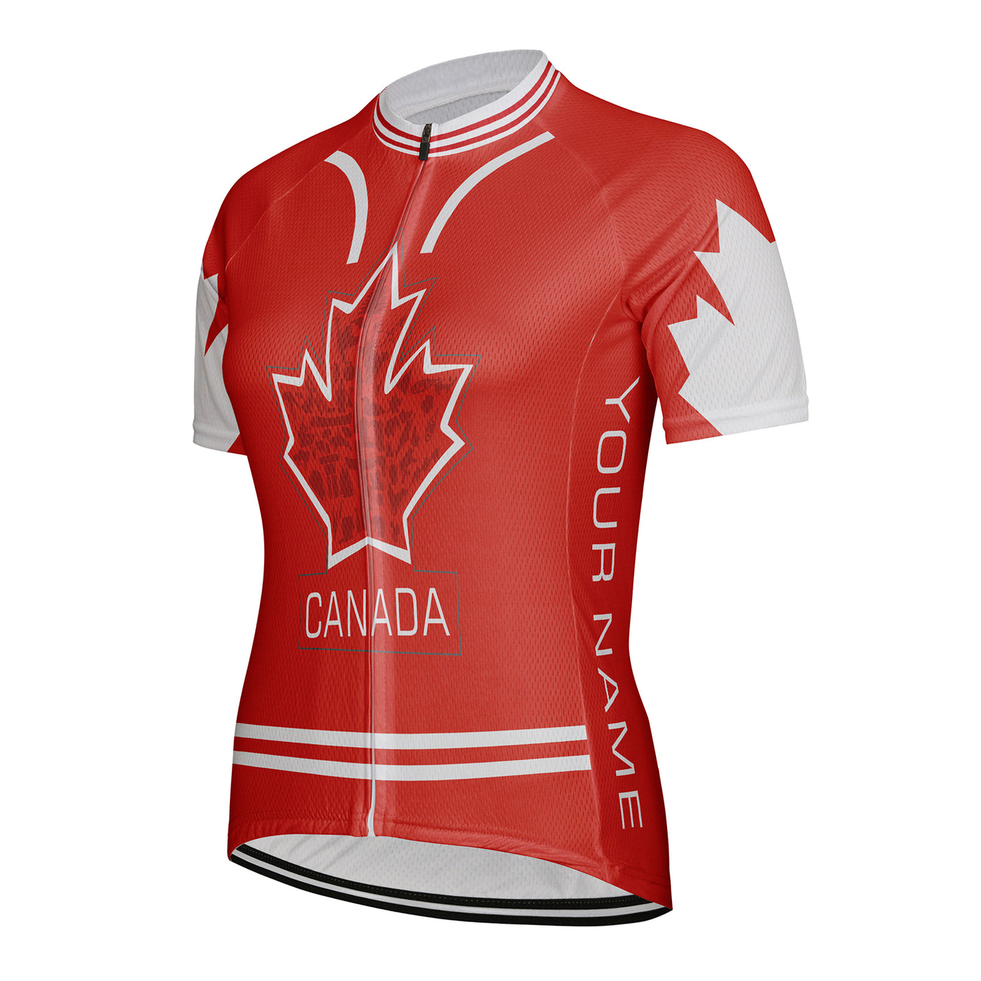 Customized Canada Women's Cycling Jersey Short Sleeve