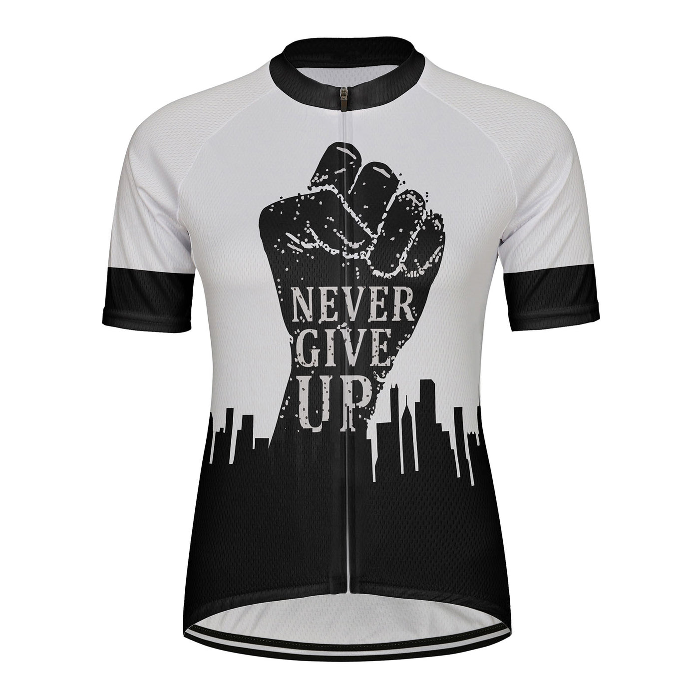 Customized Never Give Up Women's Cycling Jersey Short Sleeve