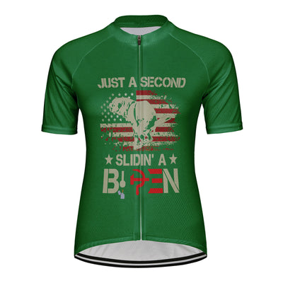 Customized Just A Second Slidin' A Biden Women's Cycling Jersey Short Sleeve